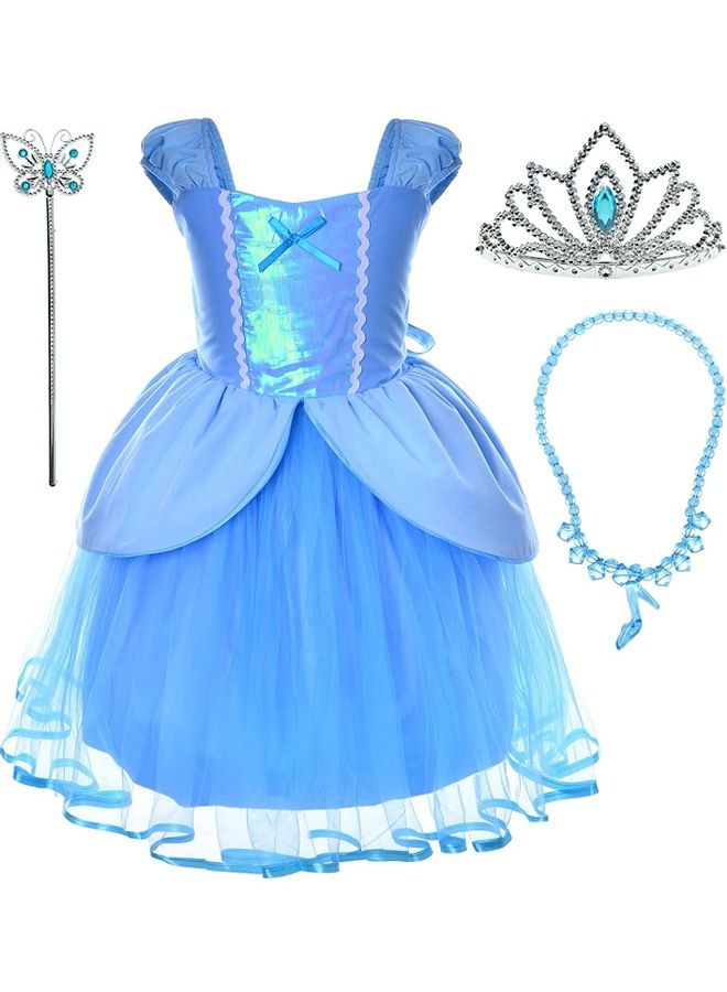 XiuWoo Princess Costume with Jewellery Set 100cm - Image 1