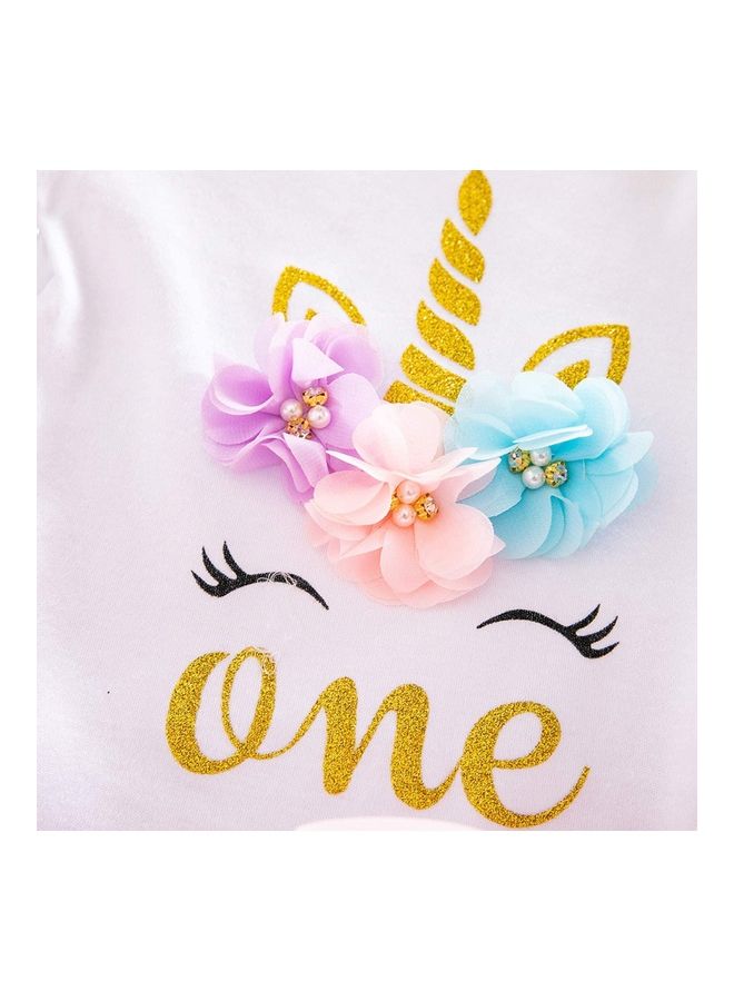 XiuWoo 2-Piece Princess Costume with Headband 80cm - Image 3