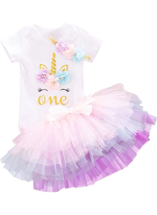 XiuWoo 2-Piece Princess Costume with Headband 80cm - Image 1