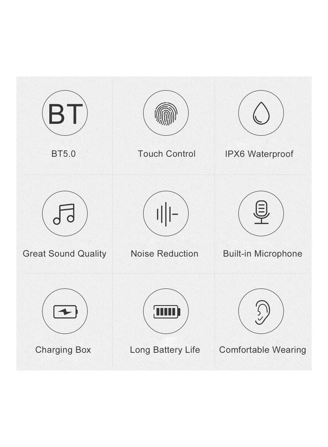TWS BT In-Ear Earbuds With Mic And Charging Case White - Image 3