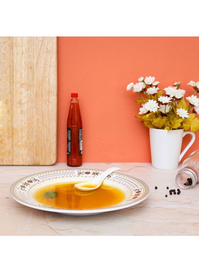 ديلكاسا طبق للشوربة بيج / بني 10بوصة - Image 4