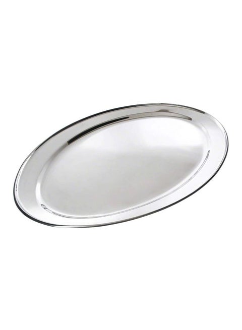 Oval Tray Silver 40cm