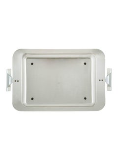 REGENT Glitter Stainless Steel Rectangular Tray Silver 51x31cm  - Image 2