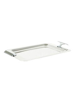 REGENT Glitter Stainless Steel Rectangular Tray Silver 51x31cm  - Image 3