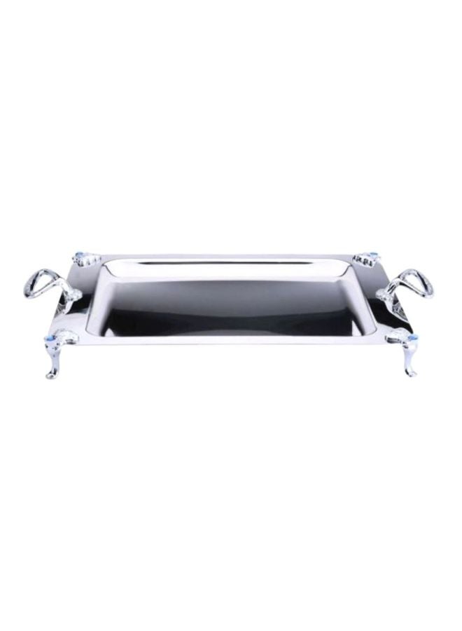 ريجنت صينية مستطيلة من الستانلس ستيل فضي 50x27سم  - Image 1