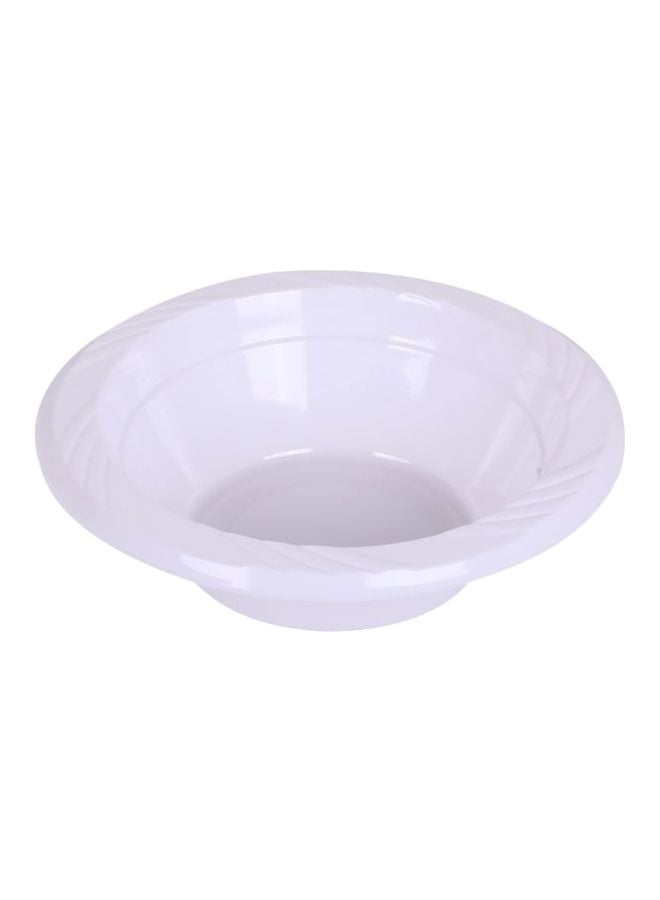 Hotpack 25-Piece Disposable Plastic Bowls White  - Image 2