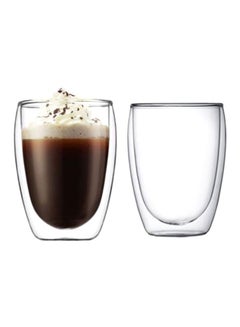 bodum 2-Piece Pavina Double Wall Glass Clear 2x0.36Liters  - Image 2