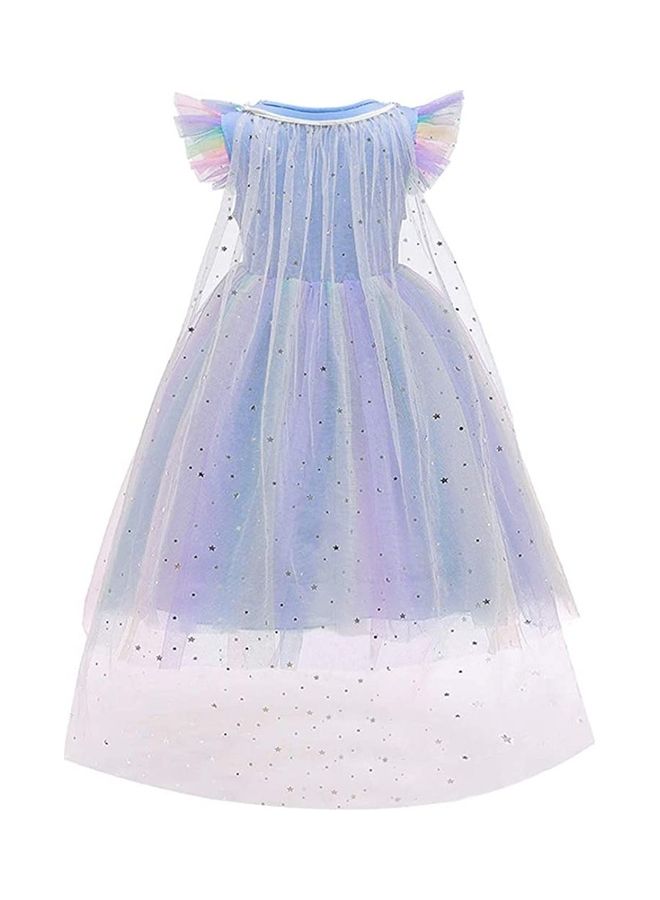 XiuWoo Princess Party Costume with Jewellery Set 110cm - Image 2