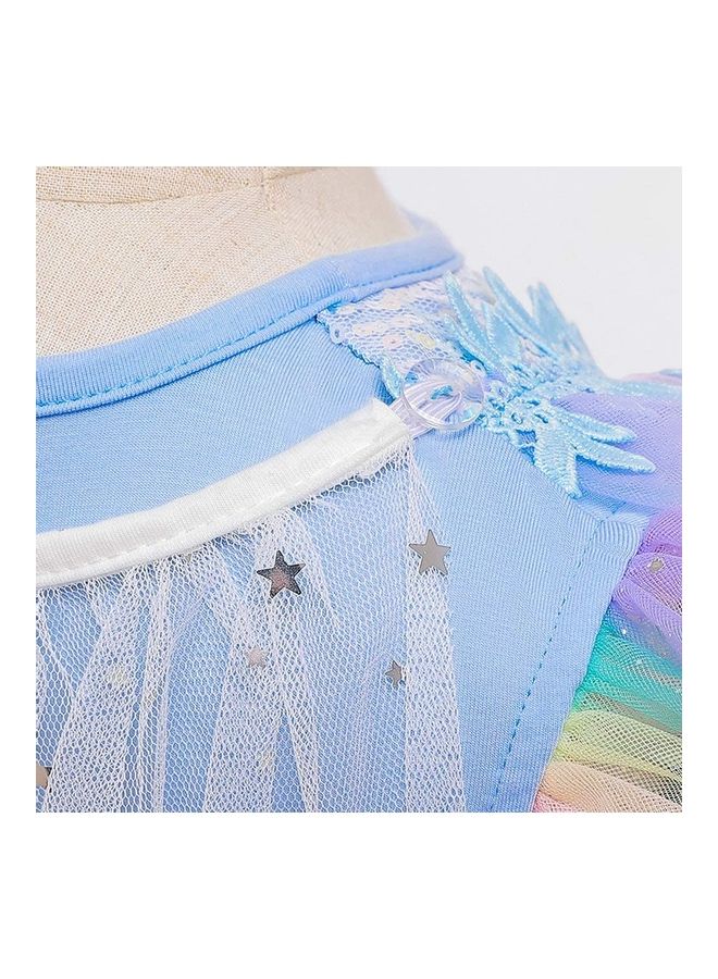 XiuWoo Princess Party Costume with Jewellery Set 110cm - Image 4