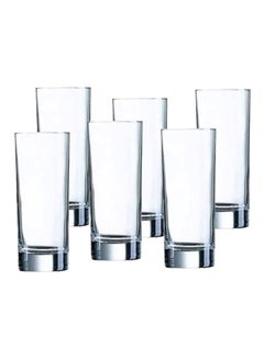 6-Piece Iceland Glass Drinkware Set Clear