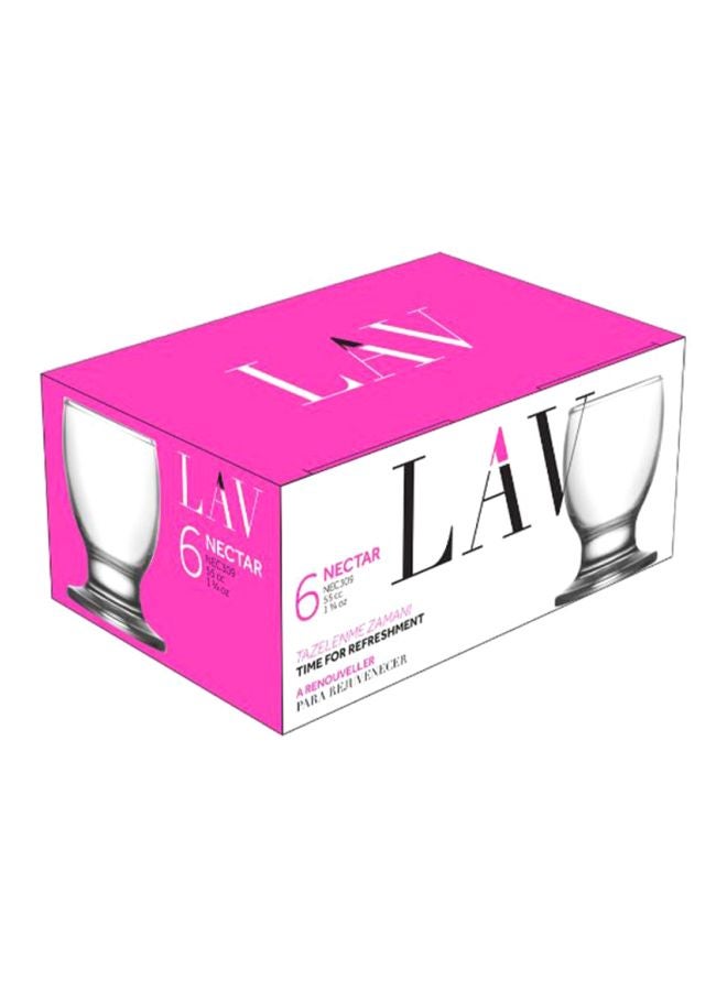 LAV 6-Piece Nectar Glass Set Clear  - Image 2