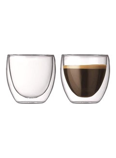 bodum 2-Piece Pavina Double Walled Glass Set Clear  - Image 2