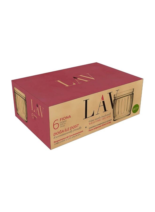LAV 6-Piece Fiona Glass Set Clear - Image 3
