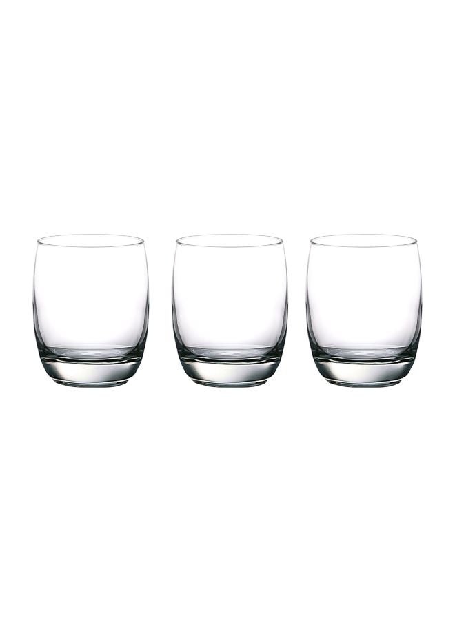 أوشن طقم أكواب زجاجية متينة مكون من 3 قطع شفاف - Image 1