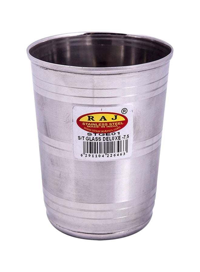 RAJ Stainless Steel Glass Model No. 7.5 Silver 8x10cm 