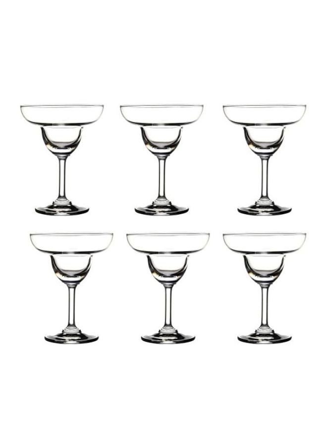 Ocean 6-Piece Classic Margarita Glass Set Clear 13.05cm  - Image 1