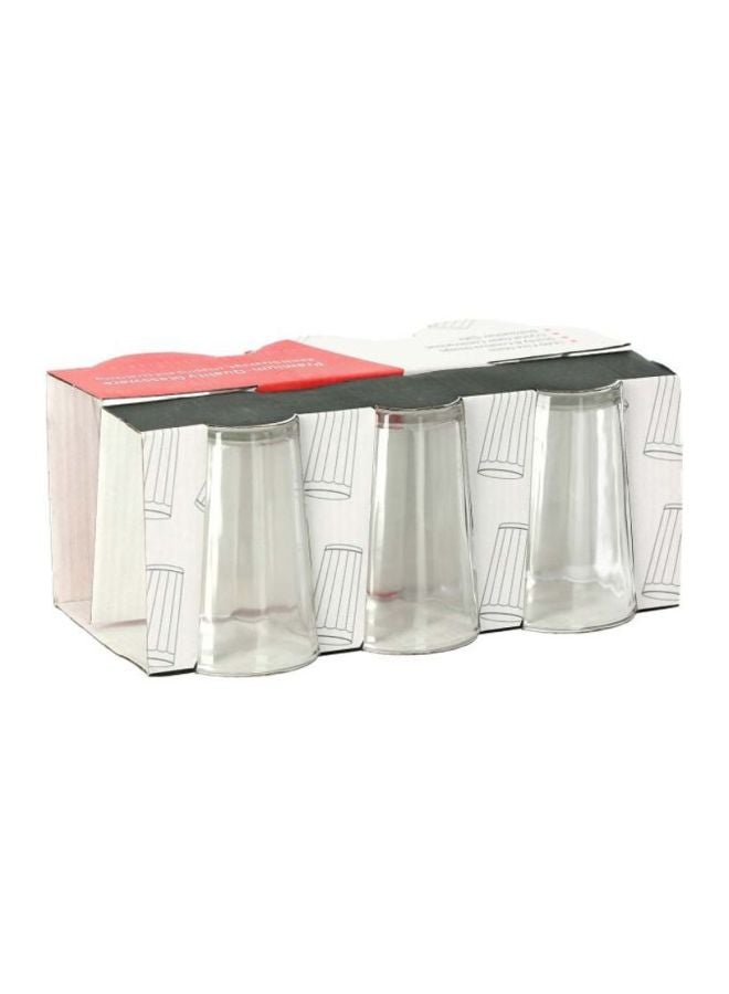 DELCASA 6-Piece Glass Tumbler Set Clear 6x150ml  - Image 3