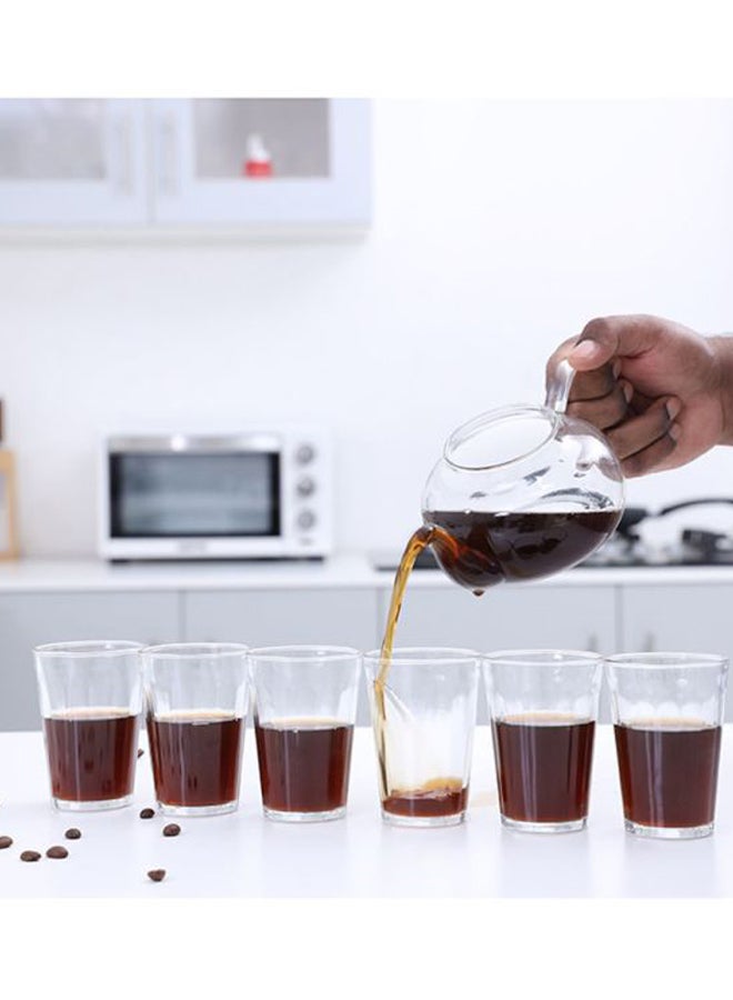 DELCASA 6-Piece Glass Tumbler Set Clear 6x150ml  - Image 4