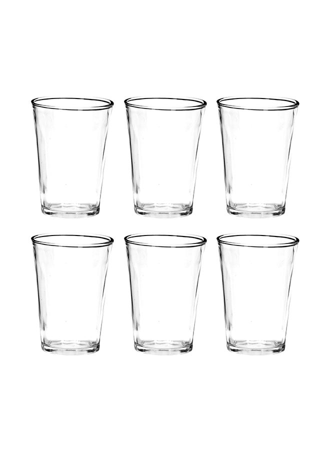DELCASA 6-Piece Glass Tumbler Set Clear 6x150ml  - Image 1