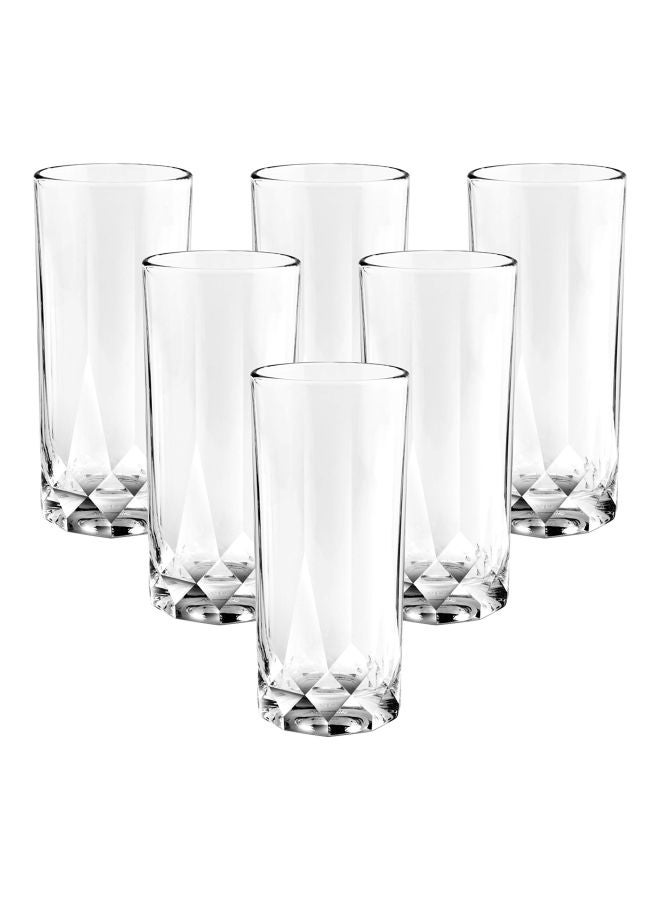 Ocean Pack Of 6 Connexion Long Drink Tumbler Clear 6x430ml - Image 1