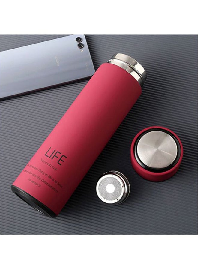 بيوينتي زجاجة ماء وترمس مناسب للمكتب وردي/أسود - Image 3