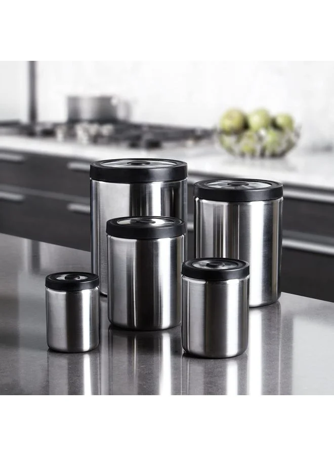 OXO 5 Piece Presstop Canister Set