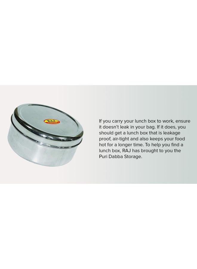 RAJ - Food Container Silver 7.4x19.8x17.8cm - Image 1