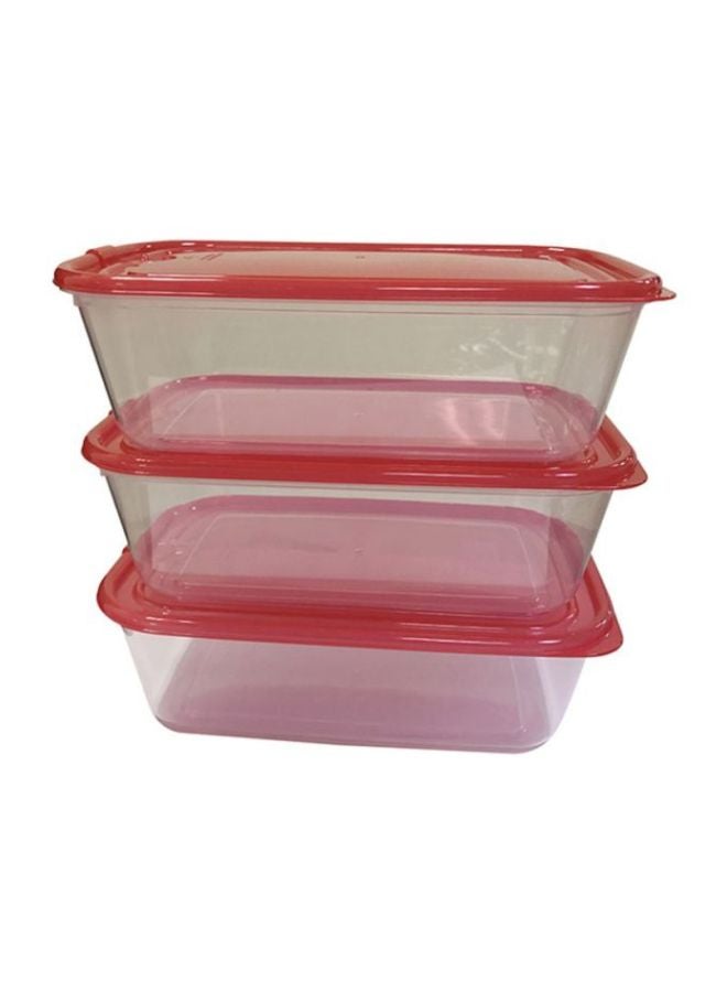 3-Piece Food Container Set Red/Clear - v1615641279/N17065790A_1