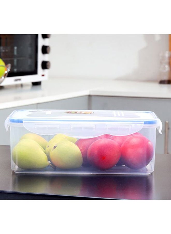 Royalford - Airproof Container With Lid White With Blue Lid 2.6Liters - Image 1