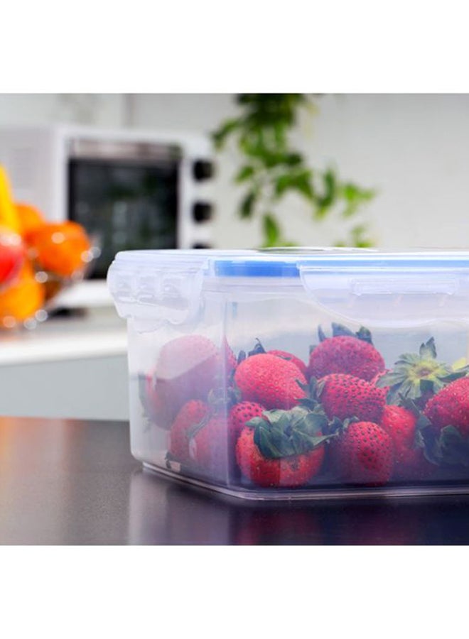 Royalford - Airproof Container With Lid White With Blue Lid 2.6Liters - Image 1