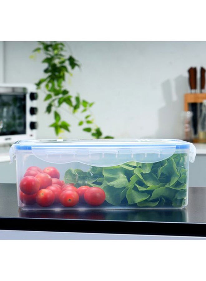 Royalford - Airproof Container With Lid White With Blue Lid 2.6Liters - Image 1