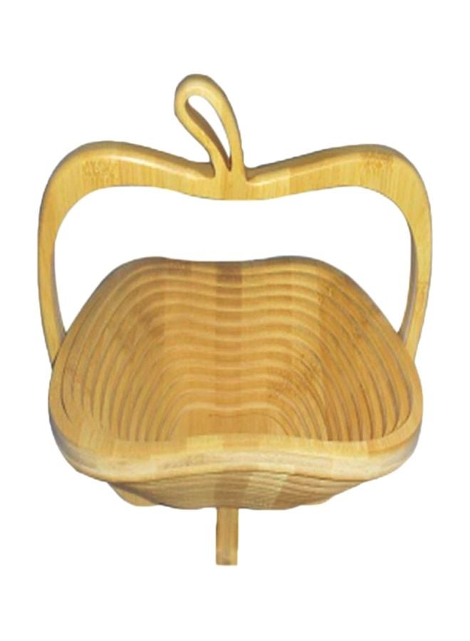 Sharpdo Apple Shaped Fruit Basket Beige 27x30x1.8cm 