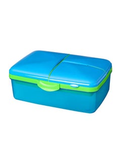 sistema Slimline Quaddie Lunch Box Blue/Green 23x16.2x9.6cm  - Image 3