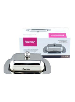 Fissman Stainless Steel Butter Dish Silver 18x12x7cm  - Image 3