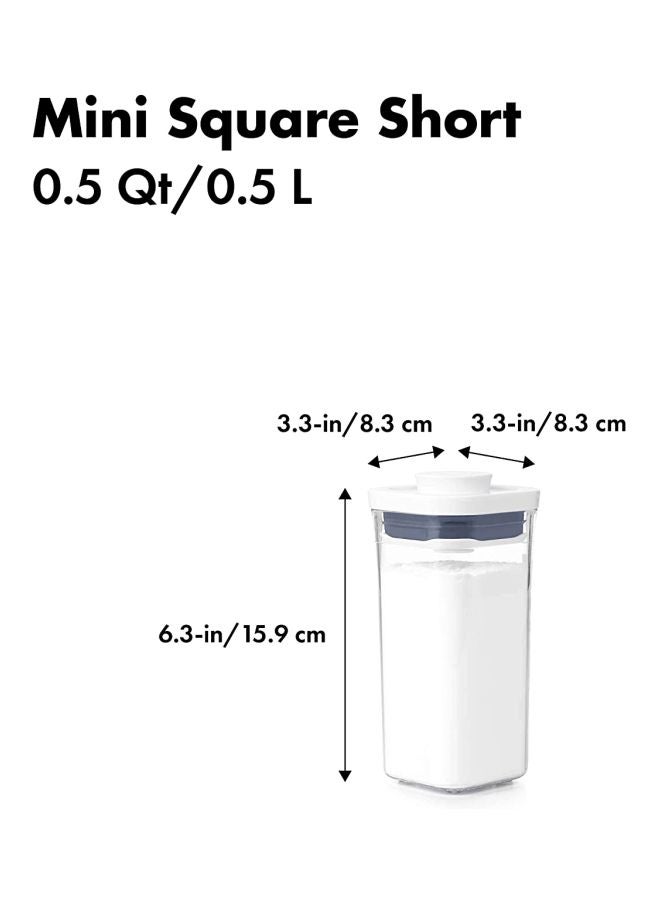OXO GG POP 2.0 Mini Square Short Clear 8x8x16cm  - Image 4