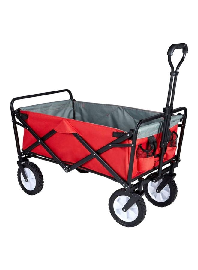 Cool Baby Foldable Heavy Duty Outdoor Utility Transport Cart Red/Grey 90x50x38cm