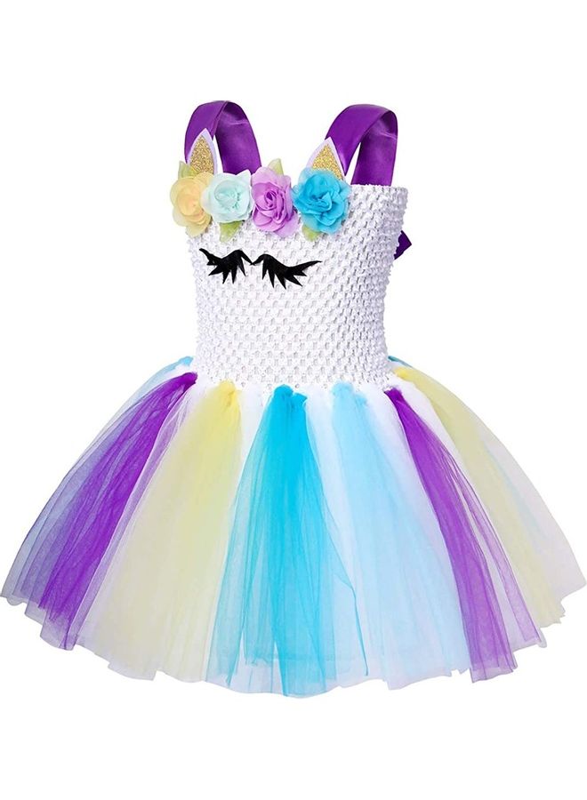 XiuWoo Princess Cosplay Costume With Unicorn Headband 90cm - Image 2