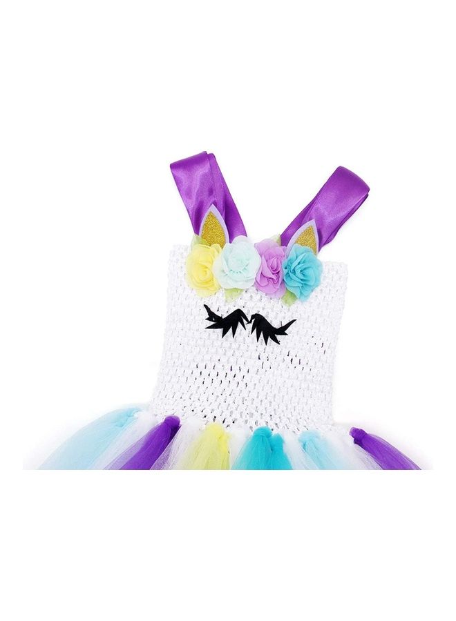 XiuWoo Princess Cosplay Costume With Unicorn Headband 90cm - Image 4