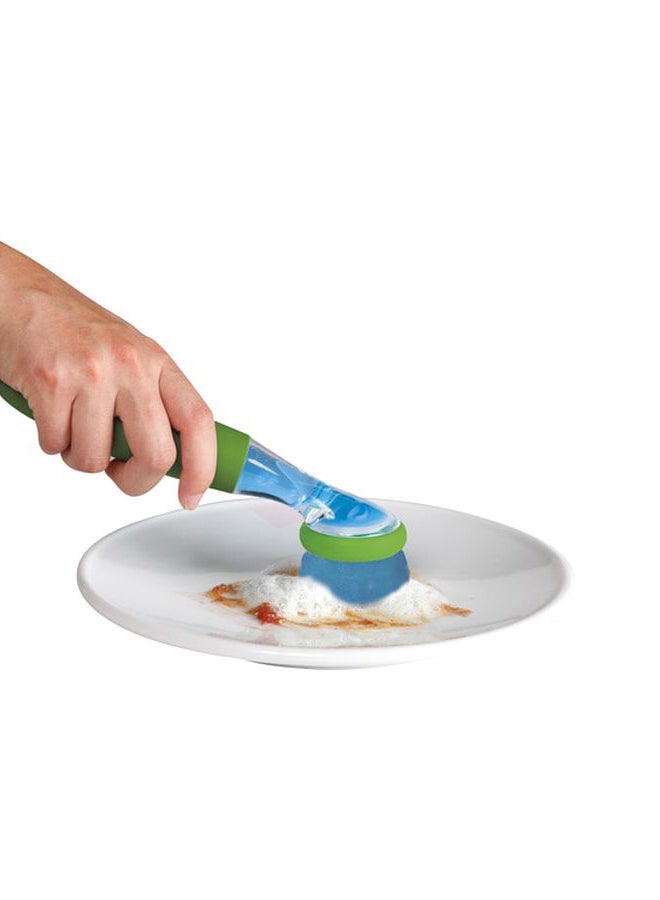 Chef'n Sudster Wand Scrubber With Sponge Green/Clear/Blue - Image 3