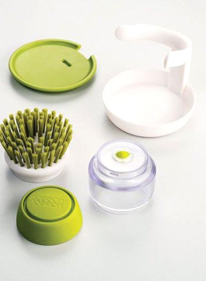 Joseph Joseph Palm Scrub Soap Dispensing Brush Green/White 8.8x9.5x13.5cm  - Image 3