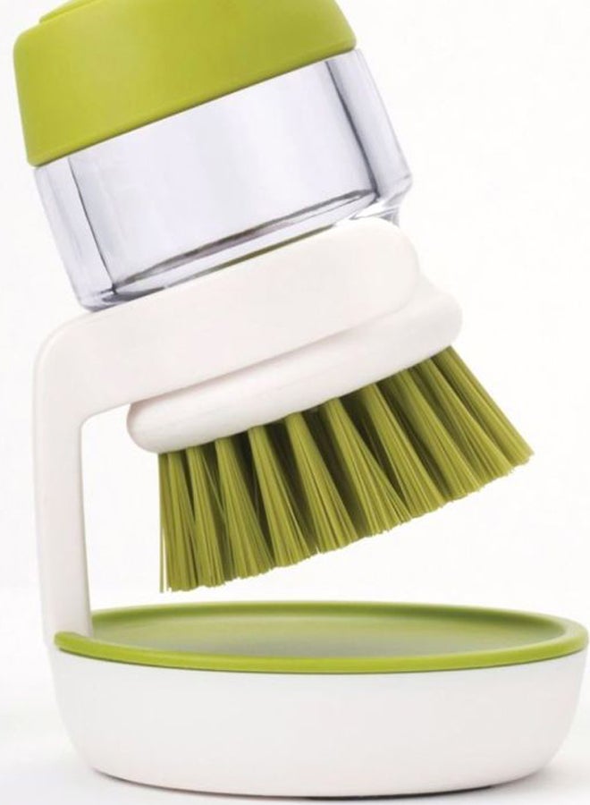 Joseph Joseph Palm Scrub Soap Dispensing Brush Green/White 8.8x9.5x13.5cm  - Image 4