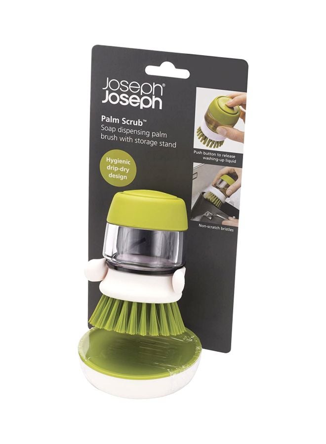 Joseph Joseph Palm Scrub Soap Dispensing Brush Green/White 8.8x9.5x13.5cm  - Image 5