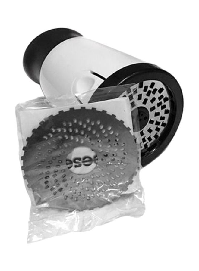 شاربدو مبشرة الجبن أبيض/ فضي/ أسود 6.8x6.8x15.5سم - Image 3