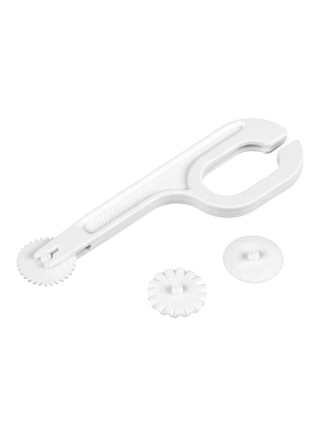 Wilton Plastic Fondant Cutter Embosser White 0.45x3.75x7.55inch  - Image 2