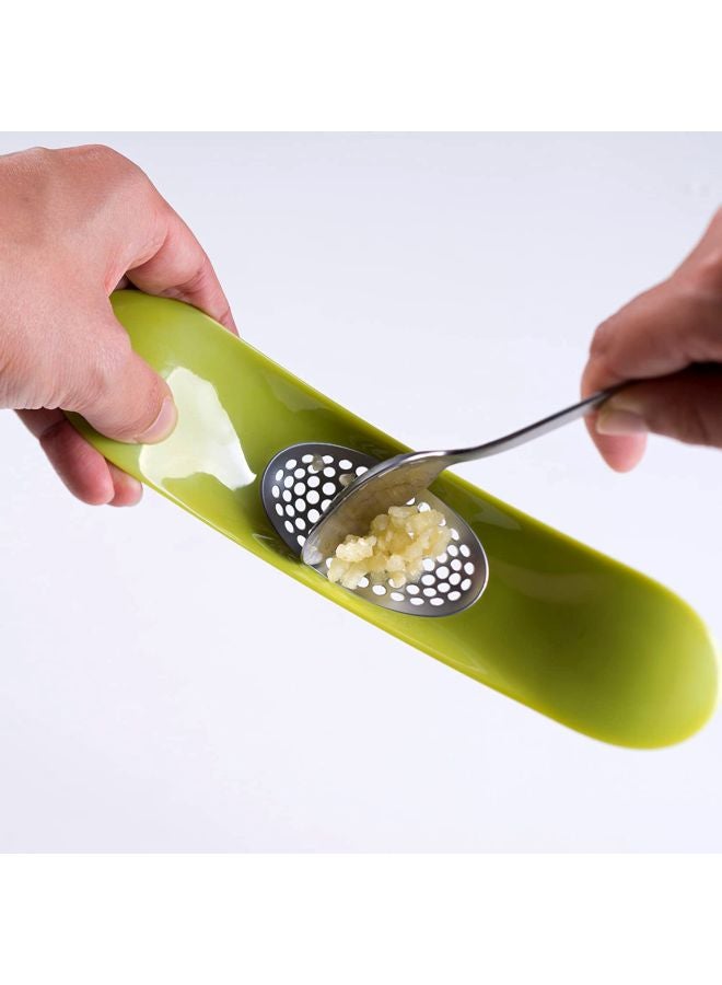 جوزيف جوزيف مفرمة ثوم من البلاستيك أخضر/فضي - Image 4