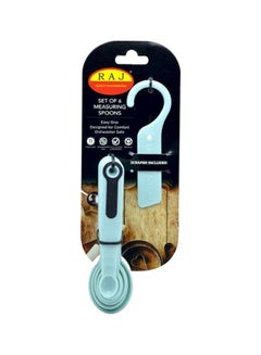 Pack Of 6 Measuring Spoons Set Green 6x Spoon (0.60, 1.25, 2.5, 5, 7.5, 15)ml