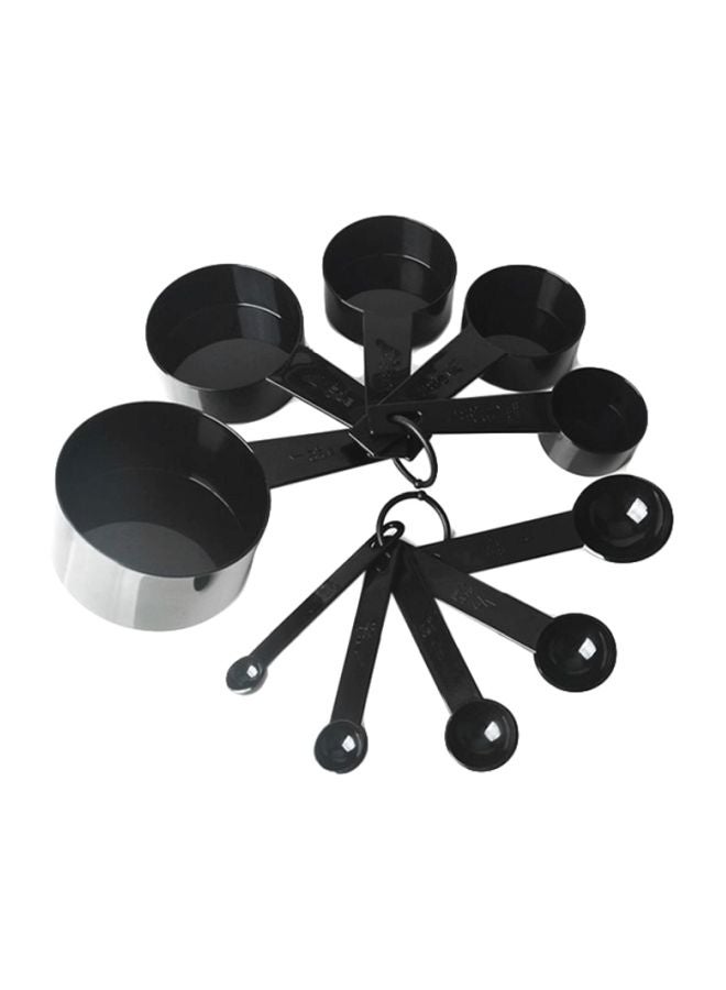 Sharpdo 10-Piece Cooking Accessories Set Black 5x Cups (250, 125, 80, 60, 30), 5xSpoons (1.25, 2.5, 5, 7.5 ,15)ml - Image 1