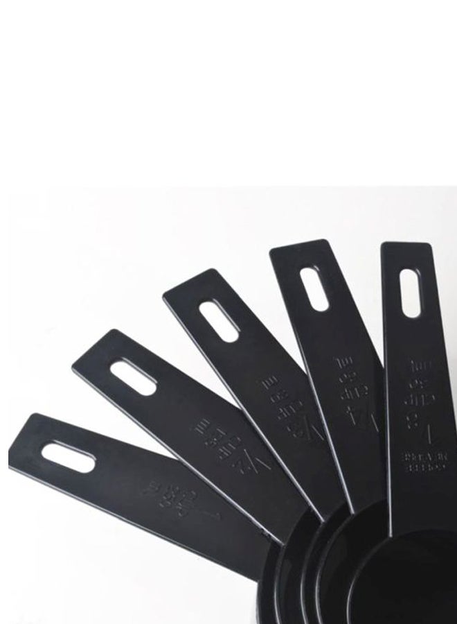 Sharpdo 10-Piece Cooking Accessories Set Black 5x Cups (250, 125, 80, 60, 30), 5xSpoons (1.25, 2.5, 5, 7.5 ,15)ml - Image 3