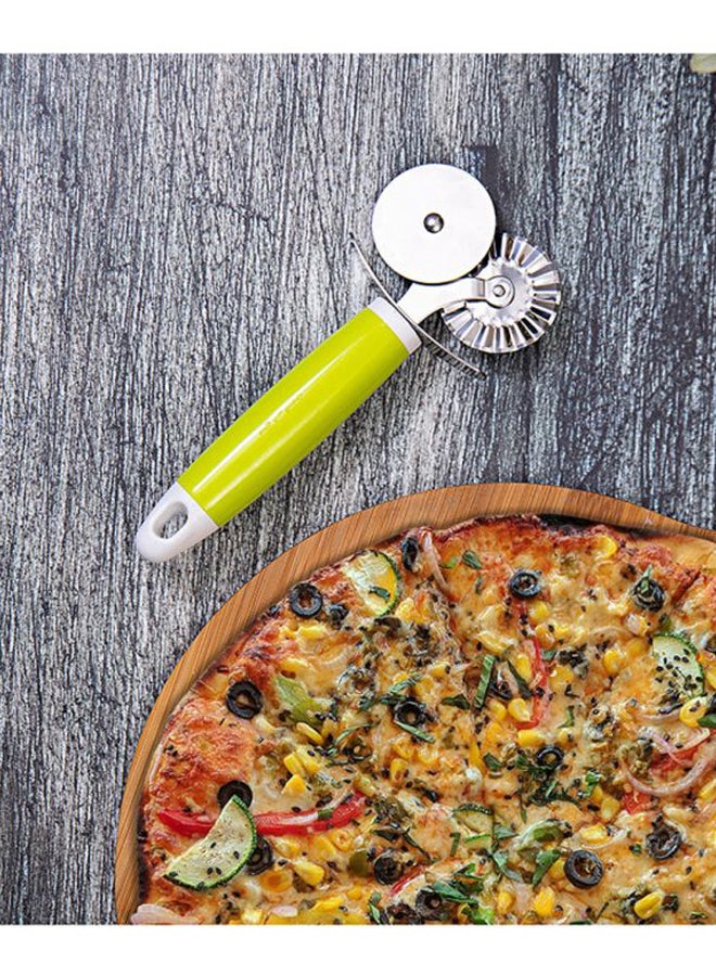 Royalford Double Pizza Cutter Silver With Green Handle  - Image 5