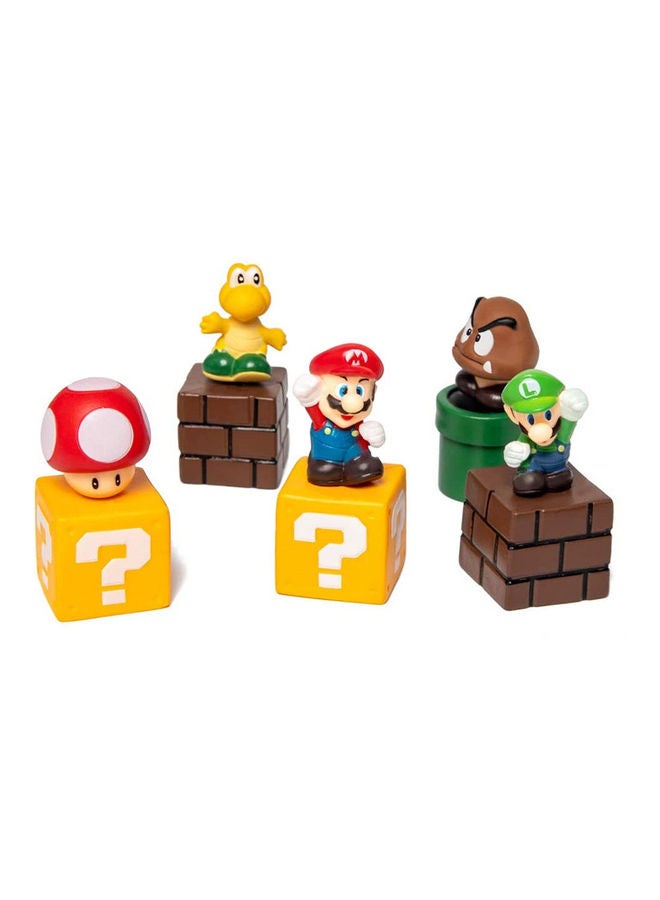 آيسانك طقم تزيين الكيك بتصميم ماريو مكون من 5 قطع - Image 1